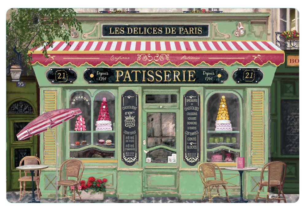 Placemats - Placemat Boutique Patisserie Assortis 30 X 45 - MAISON VIVARAISE - SDE VIVARAISE WINKLER