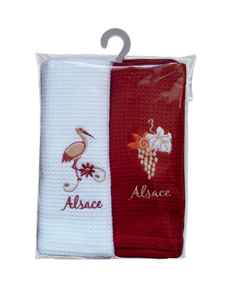 Dish towels - Gift Pack W/2 Kitchen Towel Assortis 40 X 60 - MAISON VIVARAISE - SDE VIVARAISE WINKLER