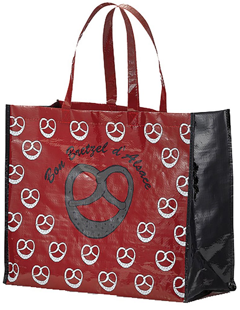 Sacs et cartables - Grand Sac Shopping Bretzel Rouge 36 x 44 - MAISON VIVARAISE – SDE VIVARAISE WINKLER