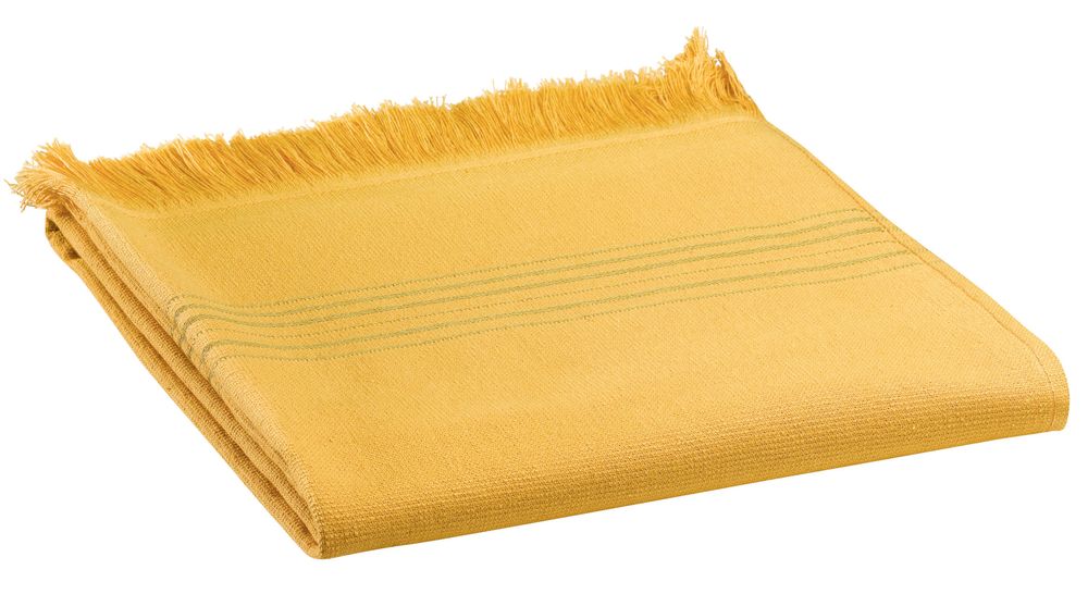 Serviettes de bain - Serviette de toilette Cancun Curry 50 x 100 - MAISON VIVARAISE – SDE VIVARAISE WINKLER