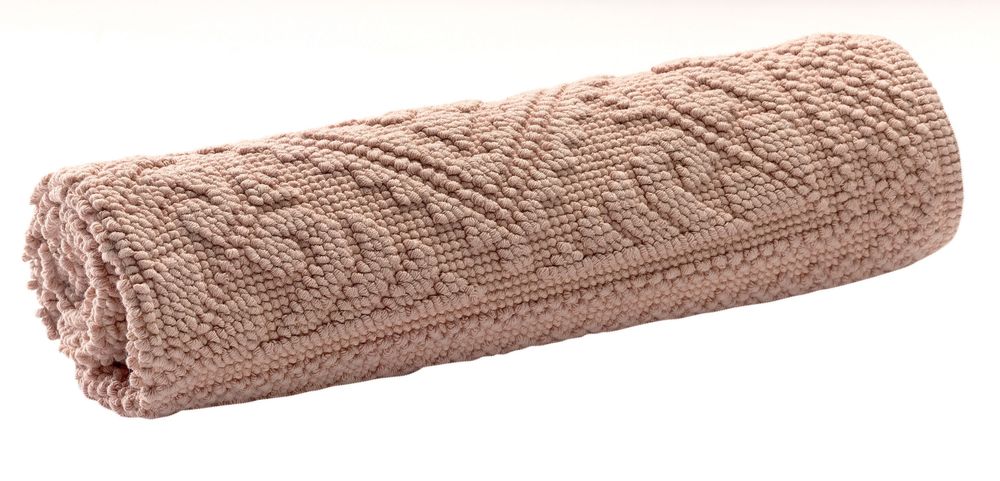 Serviettes de bain - Tapis de bain uni Enzo Aubepine 54 x 110 - MAISON VIVARAISE – SDE VIVARAISE WINKLER