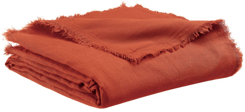 Throw blankets - Throw Nomade Zeff Rooibos 130 X 180 - MAISON VIVARAISE – SDE VIVARAISE WINKLER