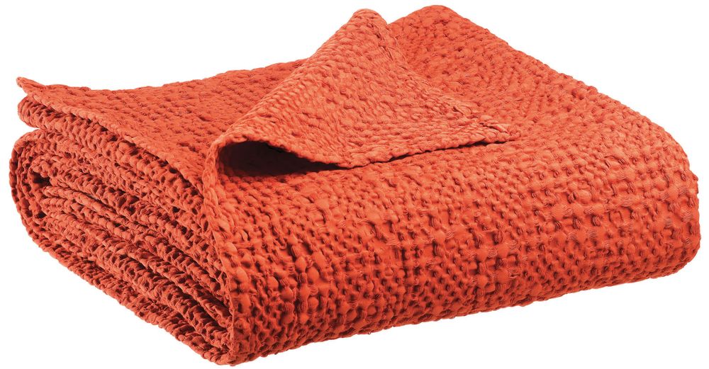 Bed linens - Bed Cover Stonewashed Tana Rooibos 240 X 260 - MAISON VIVARAISE – SDE VIVARAISE WINKLER