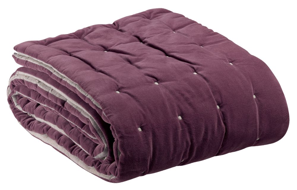 Bed linens - Bed Runner Elise Lilas 90 X 240 - MAISON VIVARAISE - SDE VIVARAISE WINKLER