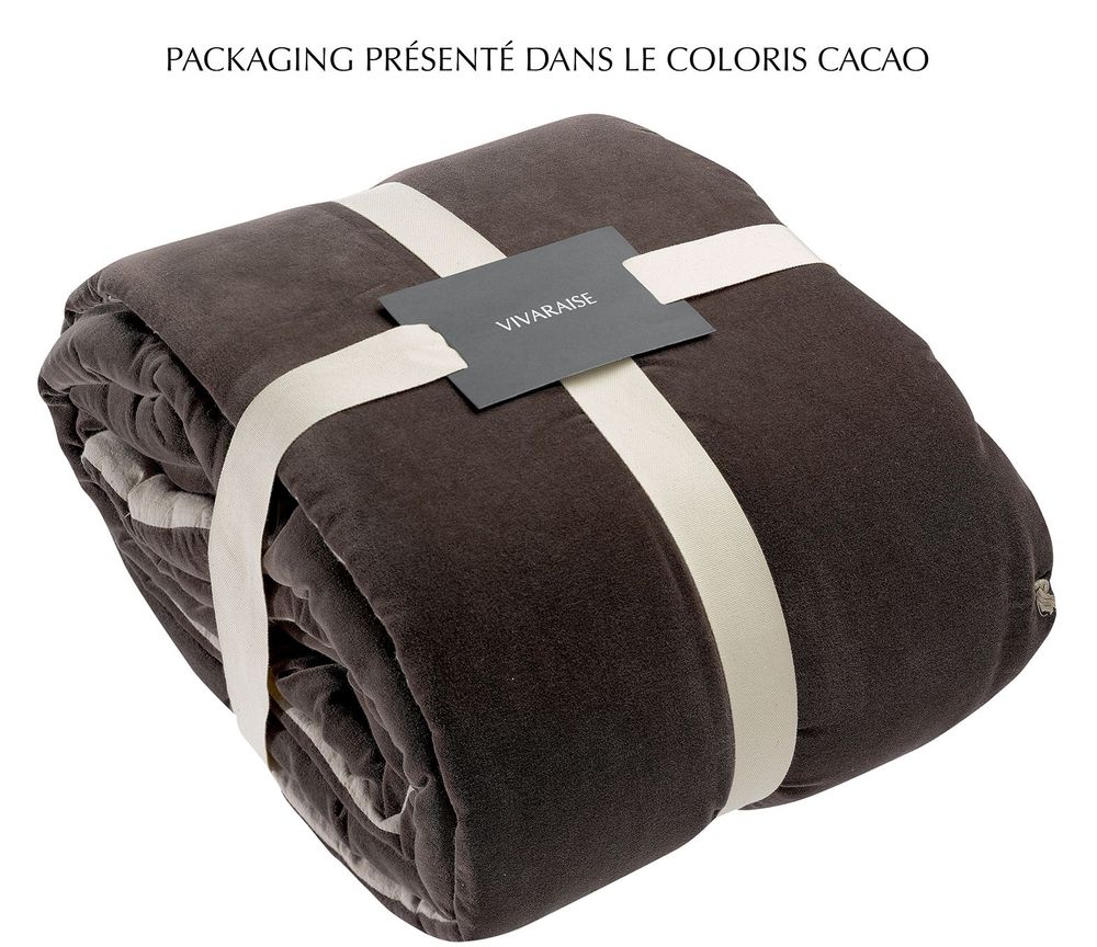 Throw blankets - Throw W/Knotted Tassels Elise Lilas 140 X 200 - MAISON VIVARAISE - SDE VIVARAISE WINKLER