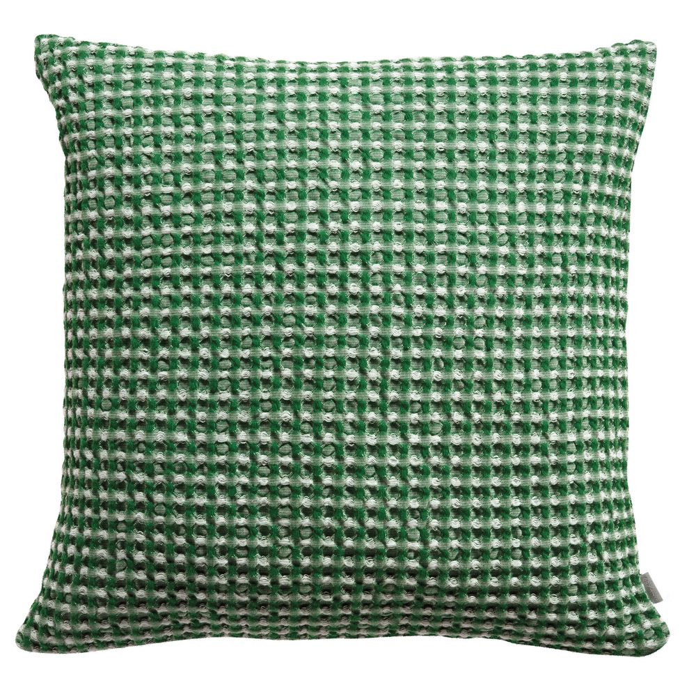 Coussins - Coussin stonewashed Naga Vichy Epicea 45 x 45 - MAISON VIVARAISE - SDE VIVARAISE WINKLER