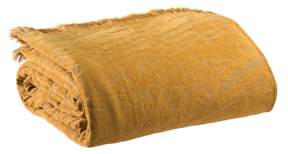 Throw blankets - Throw Ines Bronze 130 X 170 - MAISON VIVARAISE – SDE VIVARAISE WINKLER