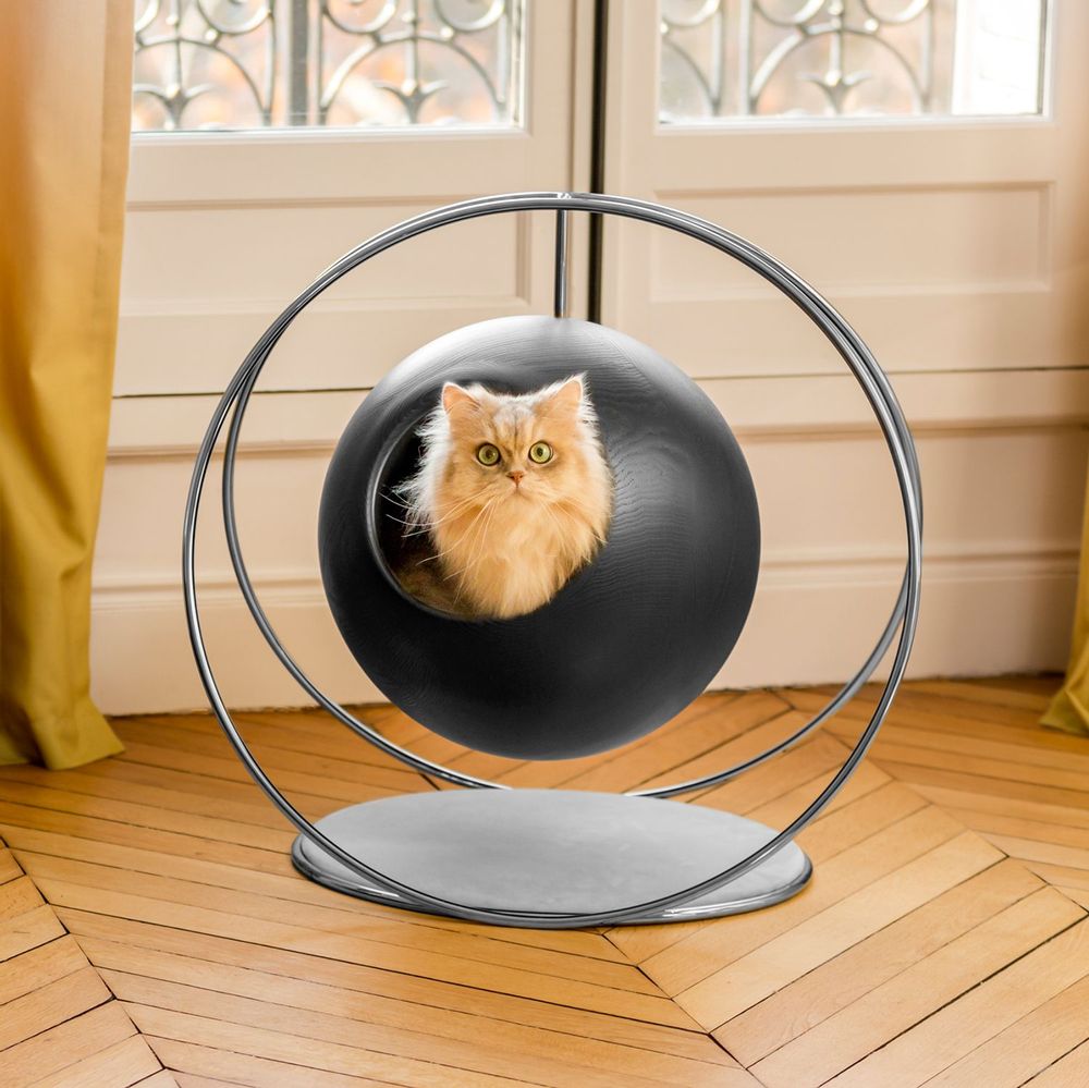 Pet accessories - SOLAR SOLID WOOD CAT BED - BOGAREL