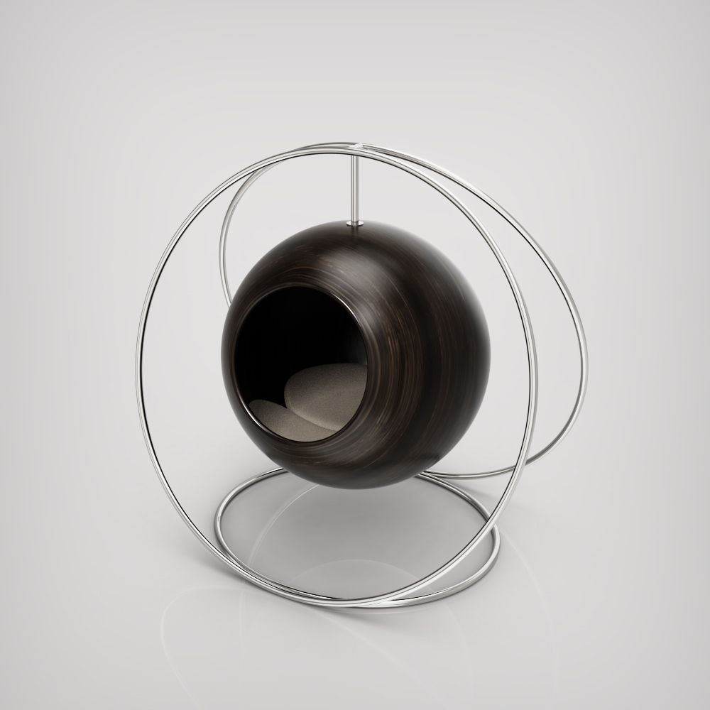 Pet accessories - SOLAR SOLID WOOD CAT BED - BOGAREL