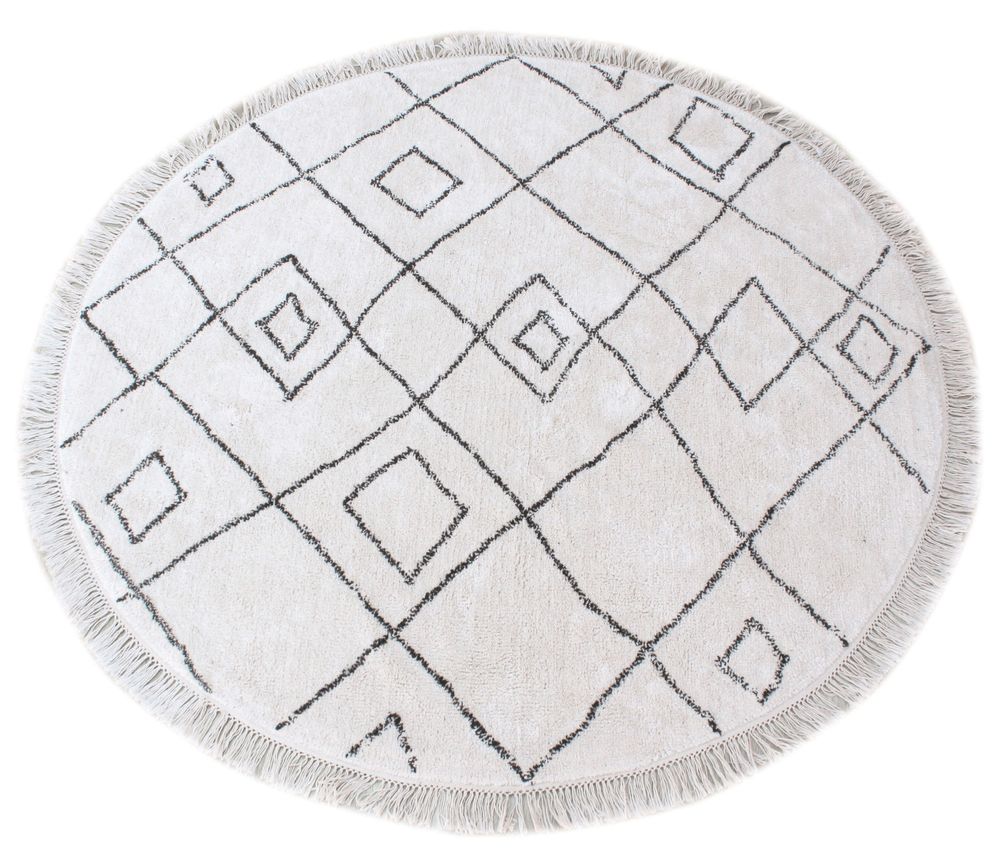 Rugs - Rug Ervin Ivoire/Taupe Diameter 160 - MAISON VIVARAISE - SDE VIVARAISE WINKLER