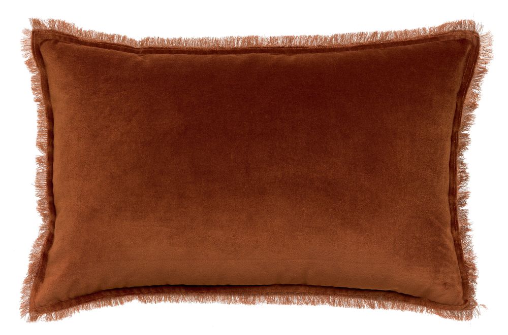 Coussins - Coussin uni Fara Caramel 40 x 65 - MAISON VIVARAISE – SDE VIVARAISE WINKLER