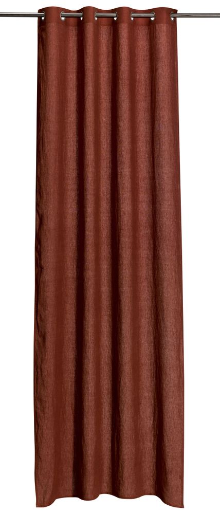 Curtains and window coverings - Curtain Stonewashed Zeff Caramel 140 X 280 - MAISON VIVARAISE – SDE VIVARAISE WINKLER