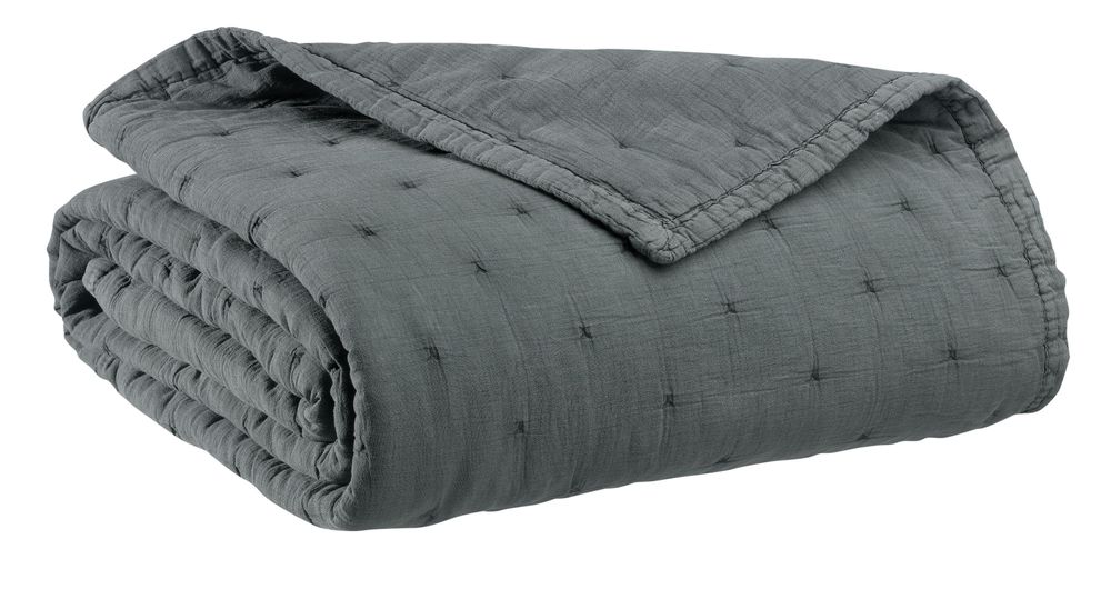 Bed linens - Bed Cover Ming Tonnerre 260 X 260 - MAISON VIVARAISE – SDE VIVARAISE WINKLER