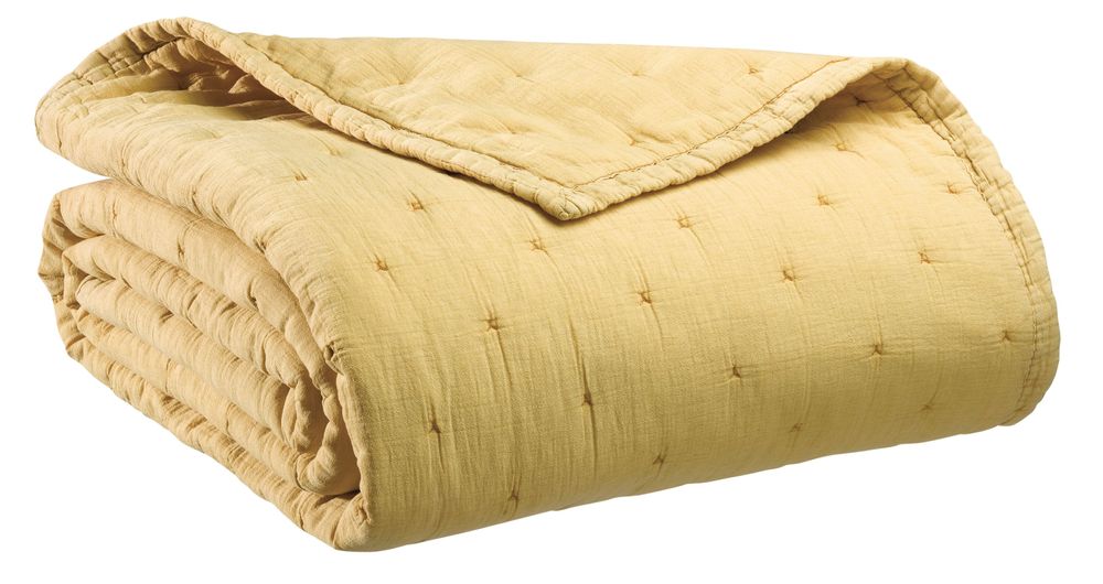 Bed linens - Bed Cover Ming Paille 260 X 260 - MAISON VIVARAISE - SDE VIVARAISE WINKLER