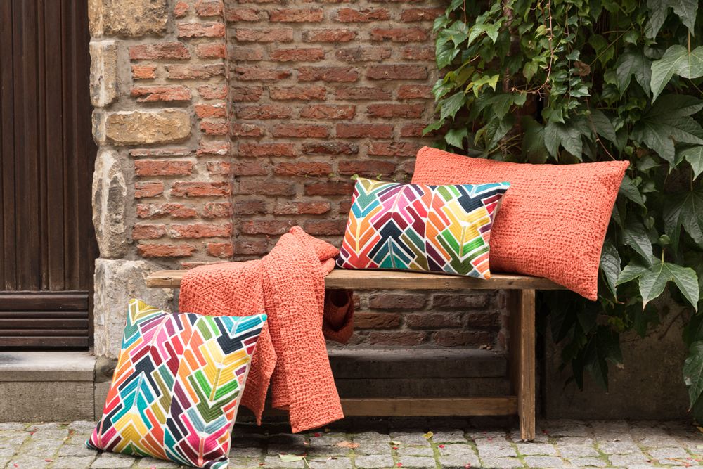 Cushions - Cushion Stonewashed Tana Marmelade 40 X 65 - MAISON VIVARAISE – SDE VIVARAISE WINKLER