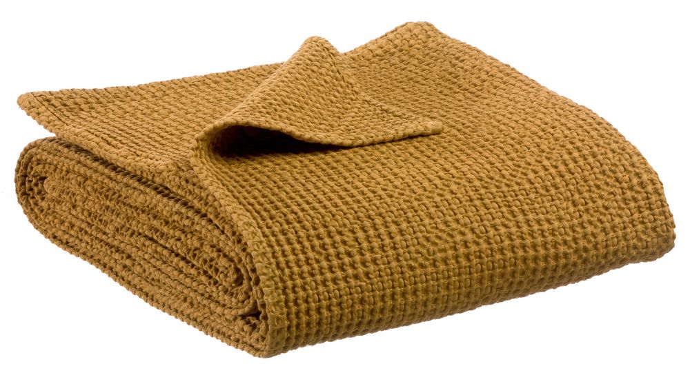 Bed linens - Bed Cover Stonewashed Maia Bronze 260 X 260 - MAISON VIVARAISE – SDE VIVARAISE WINKLER