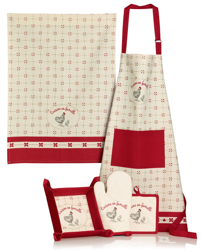 Aprons - Apron En Famille Ivoire 72 X 85 - MAISON VIVARAISE – SDE VIVARAISE WINKLER