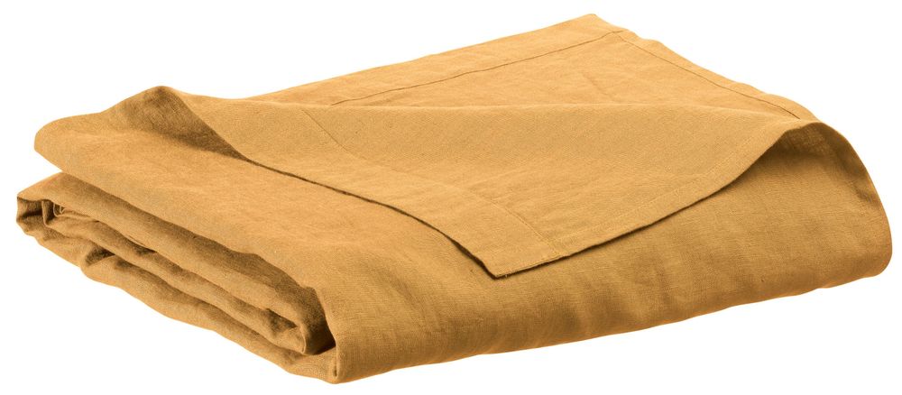 Linge de lit - Drap plat Zeff Ocre 240 x 300 - MAISON VIVARAISE - SDE VIVARAISE WINKLER