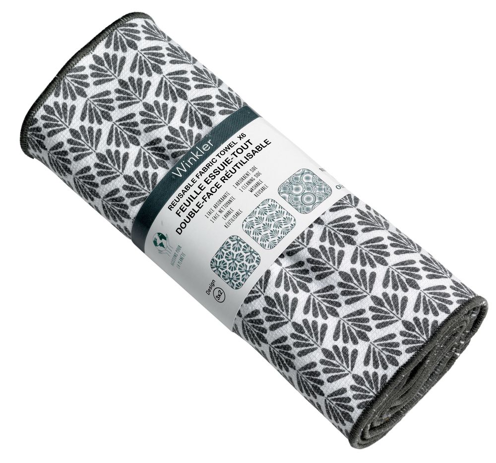 Tea towel - Reusable Hand Towels Eris Gris 23 X 23 - MAISON VIVARAISE – SDE VIVARAISE WINKLER