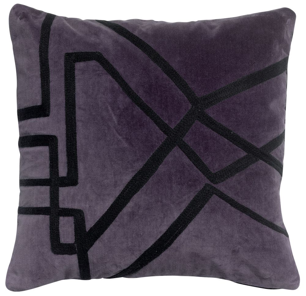 Coussins - Coussin Fara brodé Raisin 45 x 45 - MAISON VIVARAISE - SDE VIVARAISE WINKLER