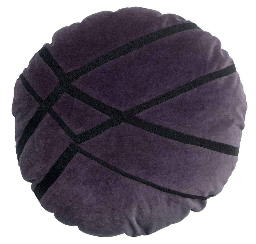 Coussins - Coussin Fara brodé Raisin Diamètre 50 - MAISON VIVARAISE - SDE VIVARAISE WINKLER