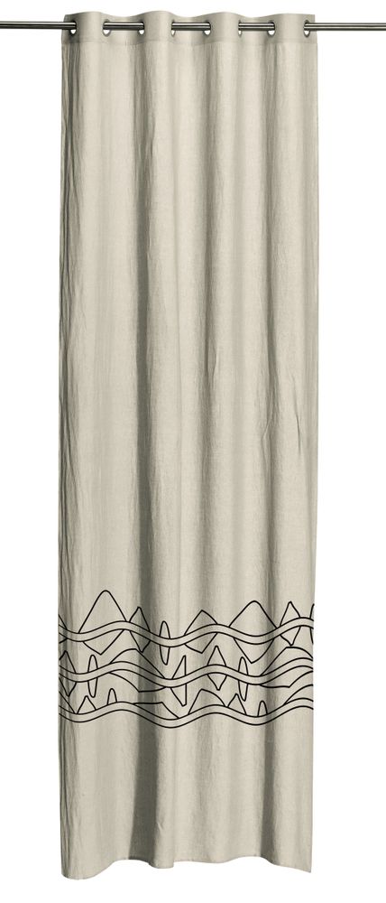 Rideaux et voilages - Rideau Zeff Mila Naturel 140 x 280 - MAISON VIVARAISE – SDE VIVARAISE WINKLER