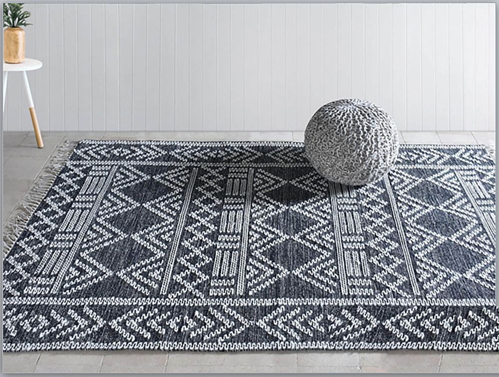 Tapis - Tapis Maïs Charbon/ivoire 160 x 230 - MAISON VIVARAISE - SDE VIVARAISE WINKLER