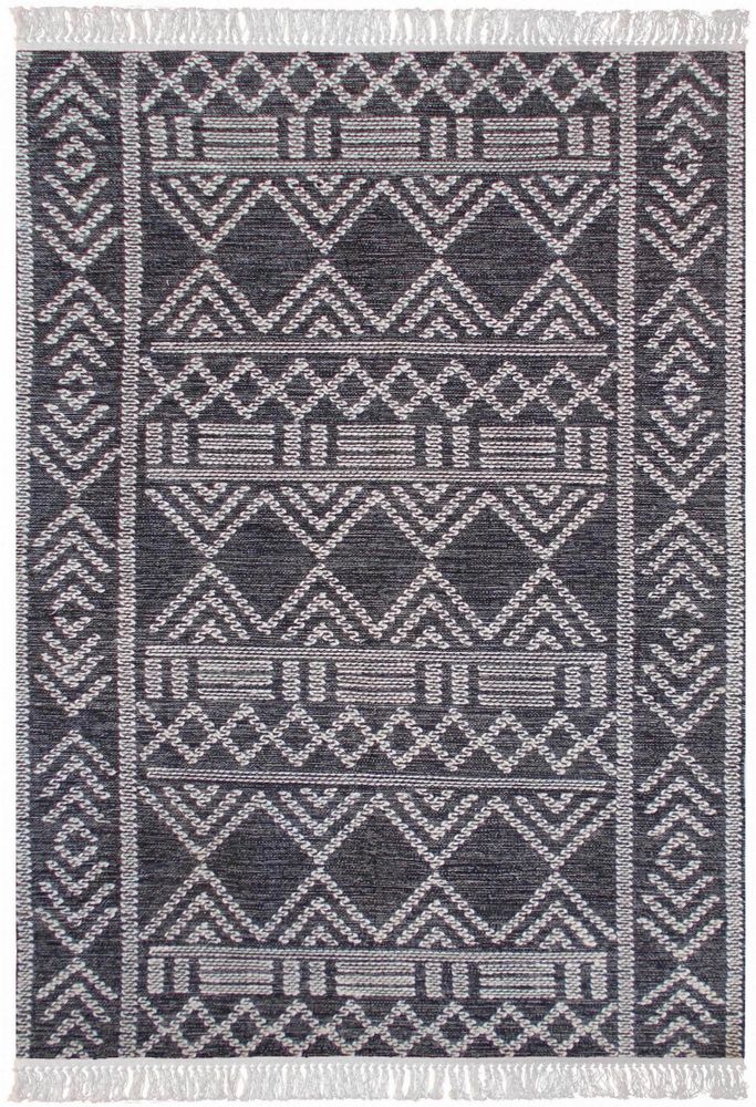 Tapis - Tapis Maïs Charbon/ivoire 160 x 230 - MAISON VIVARAISE - SDE VIVARAISE WINKLER