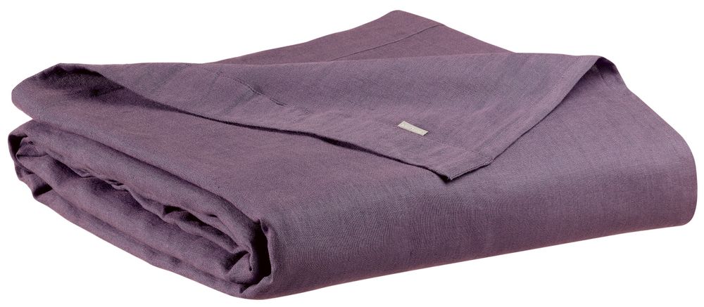 Bed linens - Flat Sheet Stonewashed Zeff Raisin 240 X 300 - MAISON VIVARAISE – SDE VIVARAISE WINKLER