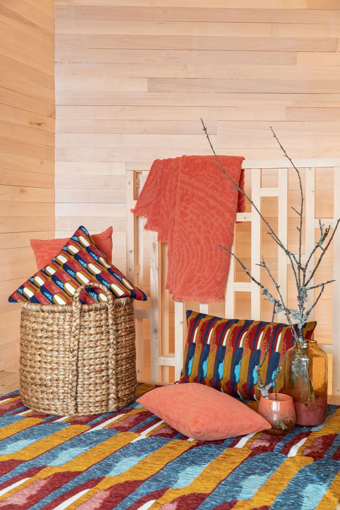 Coussins - Coussin Inès Paprika 45 x 45 - MAISON VIVARAISE - SDE VIVARAISE WINKLER
