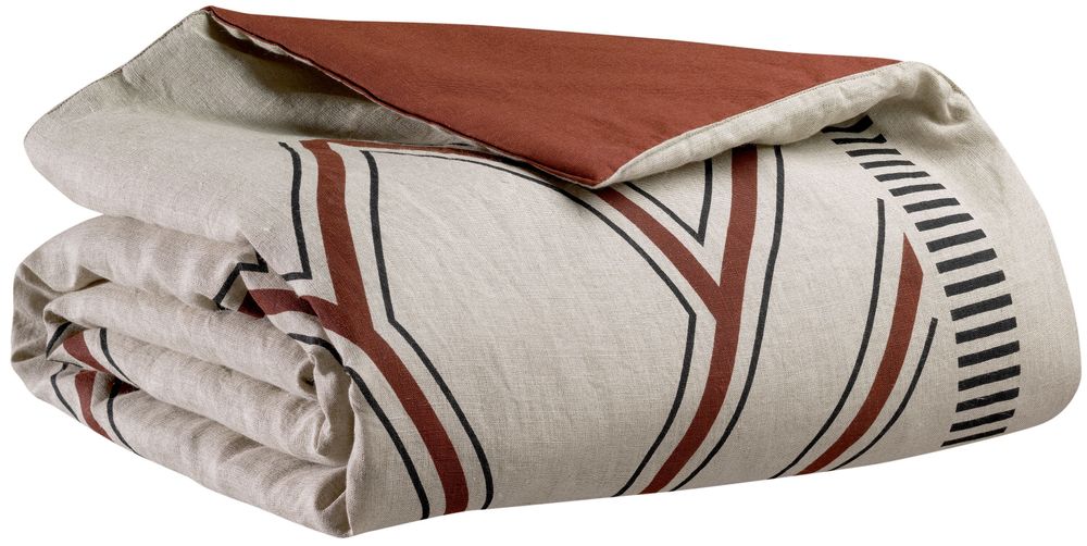 Linge de lit - Edredon Zeff Johan Caramel 80 x 180 - MAISON VIVARAISE - SDE VIVARAISE WINKLER