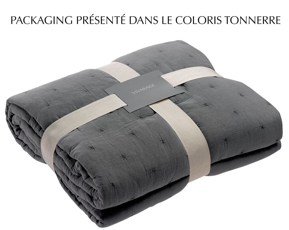 Linge de lit - Jeté de lit Ming Alizée 180 x 260 - MAISON VIVARAISE - SDE VIVARAISE WINKLER