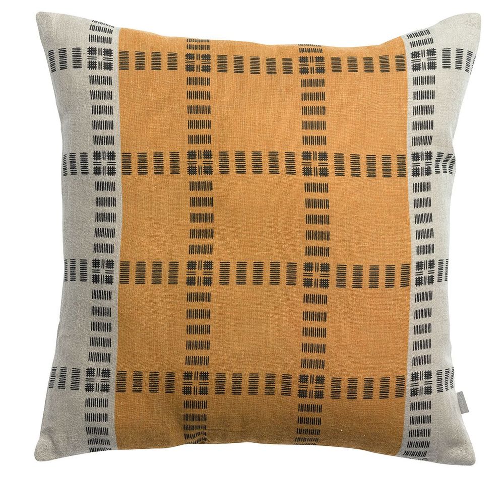 Coussins - Coussin Zeff Eden Ocre 45 x 45 - MAISON VIVARAISE - SDE VIVARAISE WINKLER