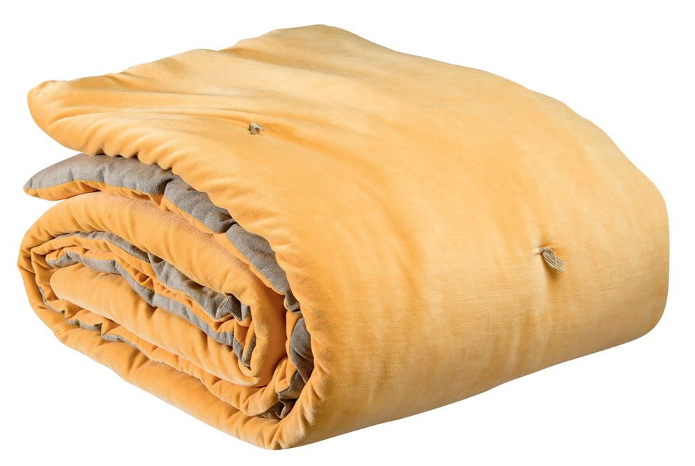 Throw blankets - Throw W/Knotted Tassels Elise Mimosa 140 X 200 - MAISON VIVARAISE - SDE VIVARAISE WINKLER