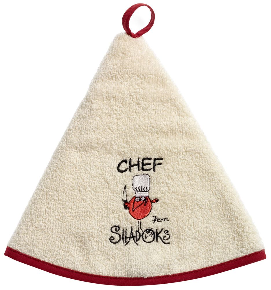 Torchons textile - Essuie-mains Chef Shadoks Ivoire Diamètre 60 - MAISON VIVARAISE – SDE VIVARAISE WINKLER