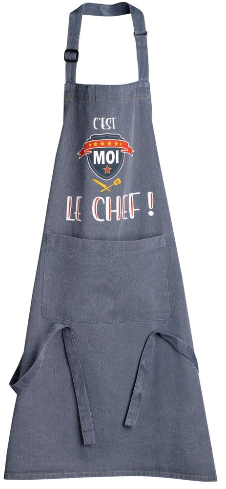 Aprons - Apron Le Chef Jeans 90 X 72 - MAISON VIVARAISE – SDE VIVARAISE WINKLER