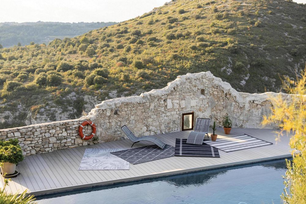 Tapis - Tapis Paomia outdoor Tonnerre 200 x 290 - MAISON VIVARAISE - SDE VIVARAISE WINKLER