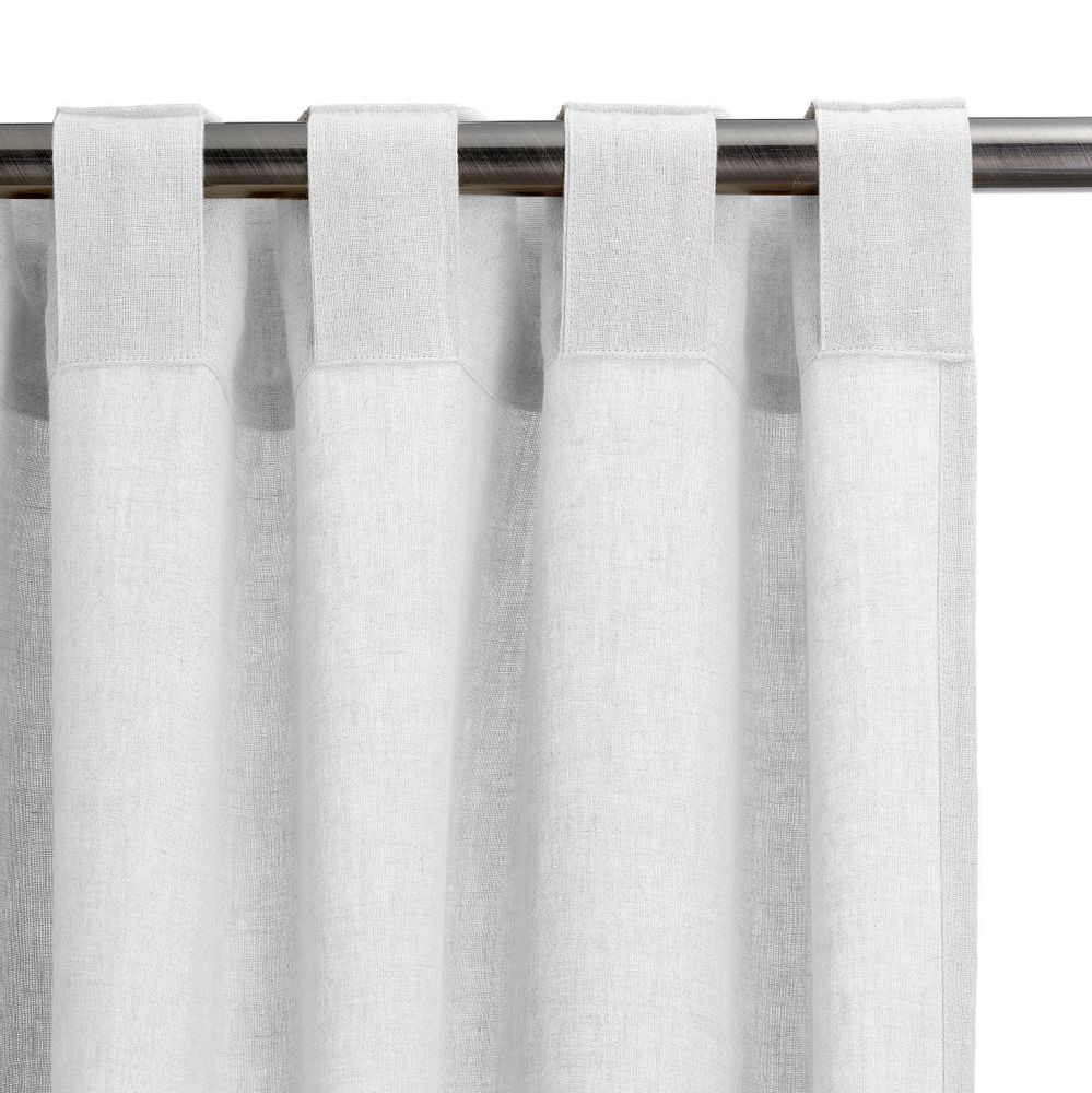 Curtains and window coverings - Curtain Stonewashed Zeff Blanc 140 X 280 - MAISON VIVARAISE – SDE VIVARAISE WINKLER