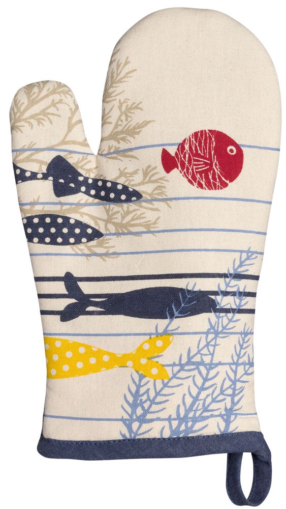 Maniques - Gant de cuisine Océan Ecru 18 x 28 - MAISON VIVARAISE - SDE VIVARAISE WINKLER