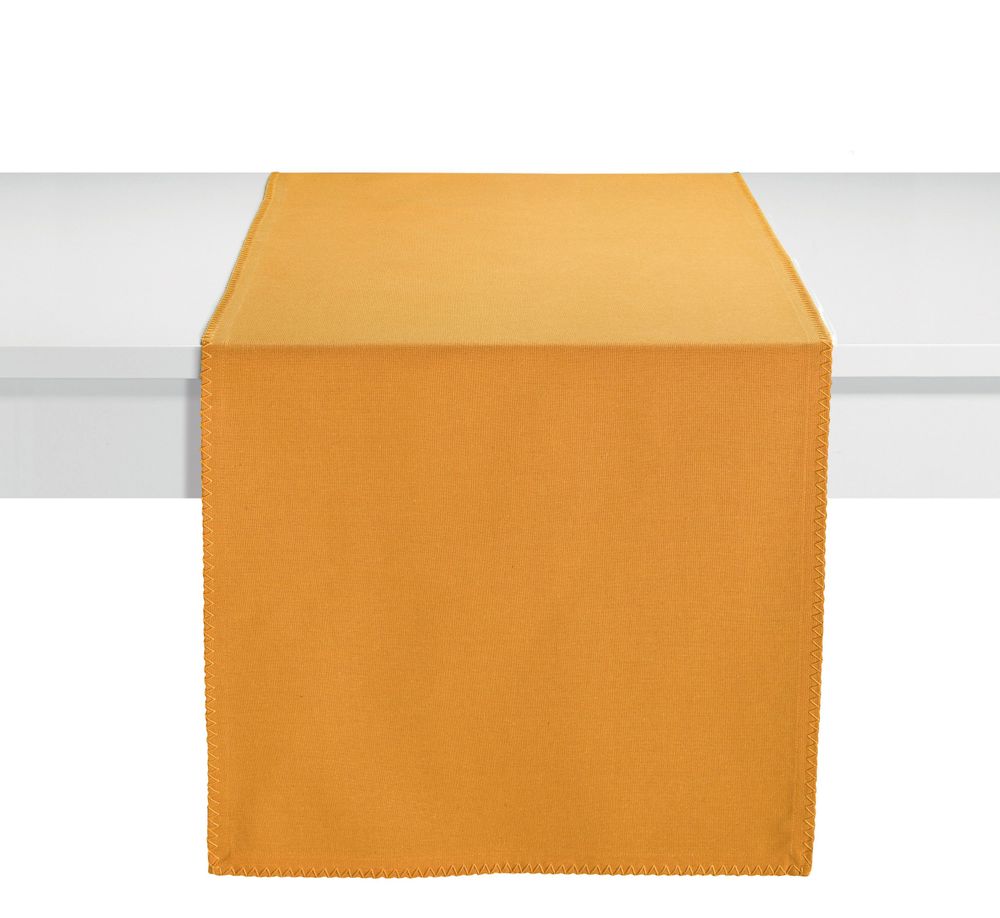 Linge de table textile - Chemin de table recyclé Delia Tournesol 45 x 170 - MAISON VIVARAISE - SDE VIVARAISE WINKLER