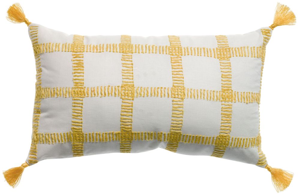 Coussins - Coussin à carreaux Diana Mimosa 30 x 50 - MAISON VIVARAISE - SDE VIVARAISE WINKLER