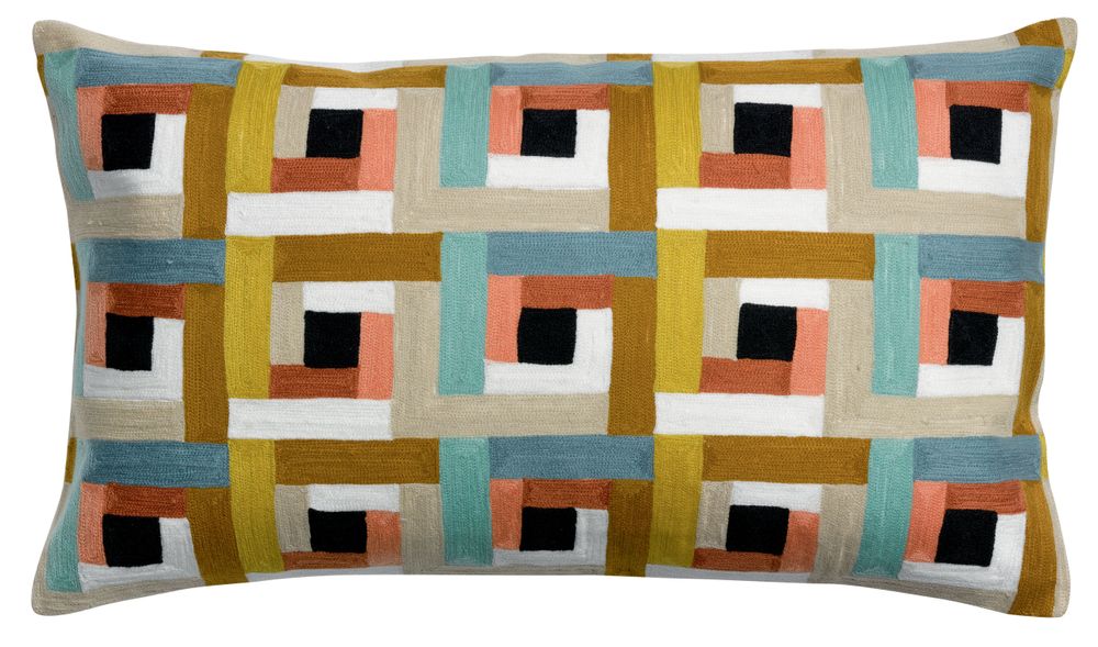 Cushions - Cushion Delia Multico 40 X 65 - MAISON VIVARAISE - SDE VIVARAISE WINKLER