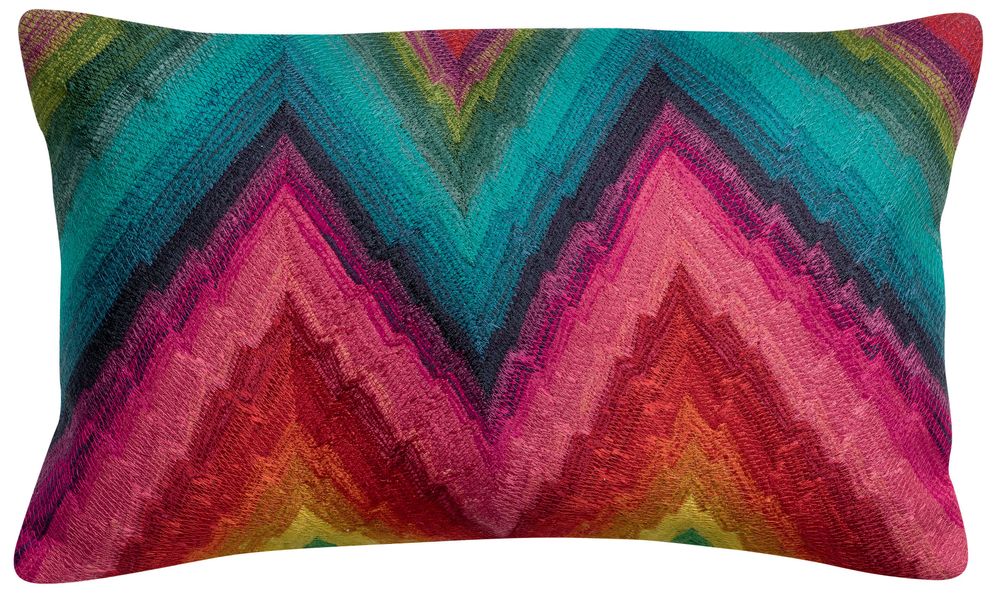 Coussins - Coussin Emilia brodé Multico 30 x 50 - MAISON VIVARAISE - SDE VIVARAISE WINKLER