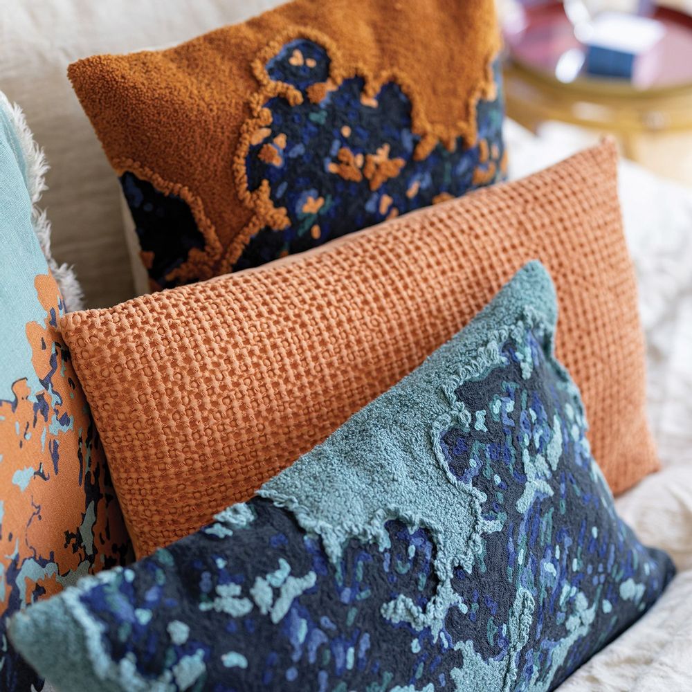 Cushions - Cushion Mara Ginger 45 X 45 - MAISON VIVARAISE - SDE VIVARAISE WINKLER