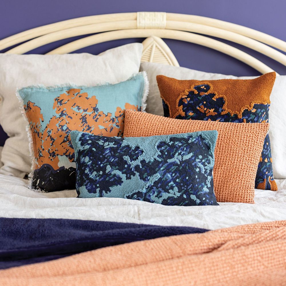 Cushions - Cushion Mara Ginger 45 X 45 - MAISON VIVARAISE - SDE VIVARAISE WINKLER