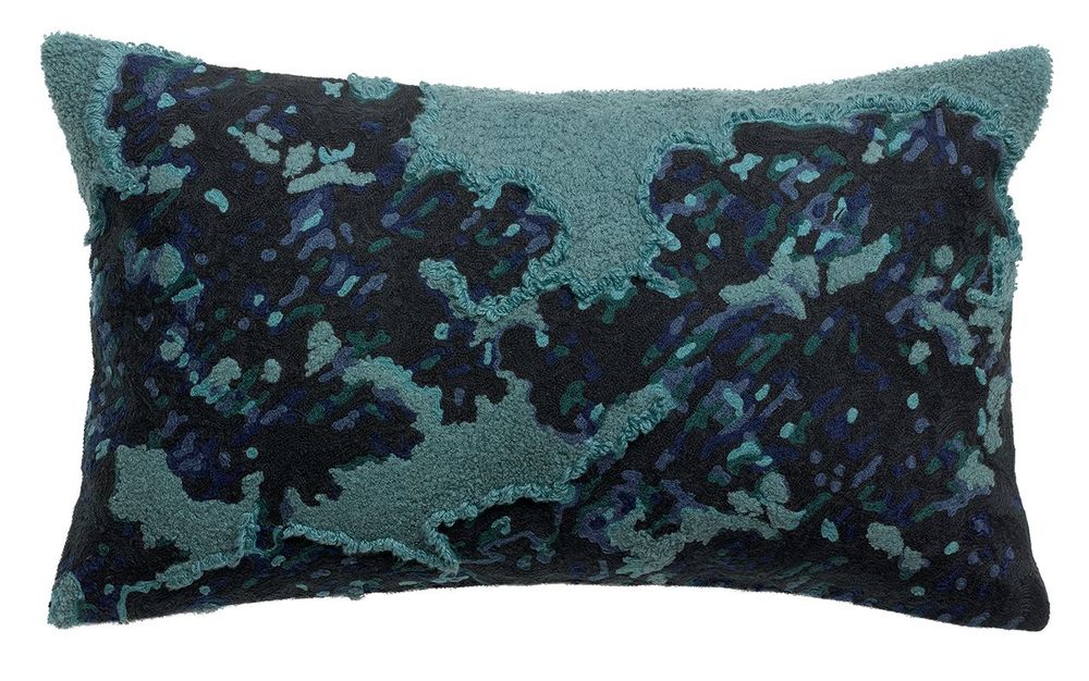 Coussins - Coussin Mara brodé Vert de gris 30 x 50 - MAISON VIVARAISE – SDE VIVARAISE WINKLER