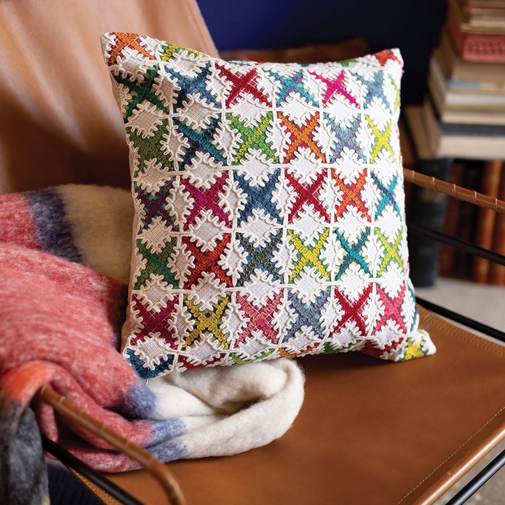 Cushions - Cushion Beth Multico 45 X 45 - MAISON VIVARAISE - SDE VIVARAISE WINKLER