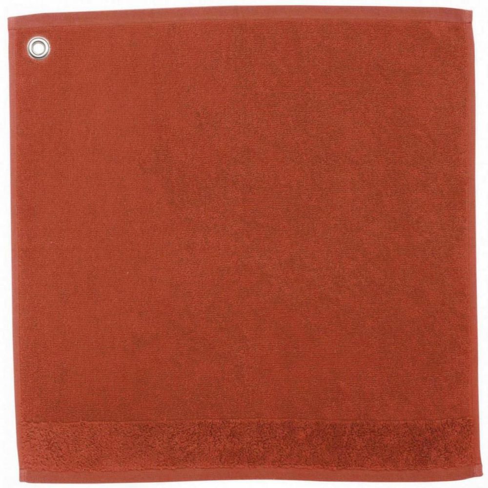 Tea towel - Kitchen Towel Terry W/Eyelet Curl Terracotta 50 X 50 - MAISON VIVARAISE – SDE VIVARAISE WINKLER