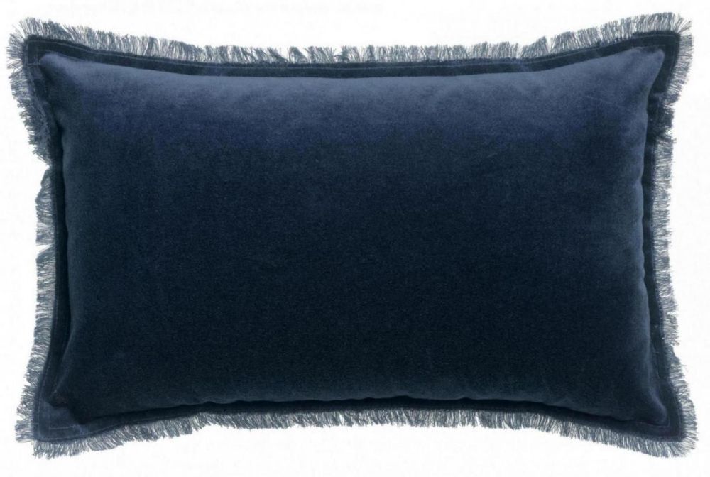 Coussins - Coussin uni Fara Marine 30 x 50 - MAISON VIVARAISE – SDE VIVARAISE WINKLER
