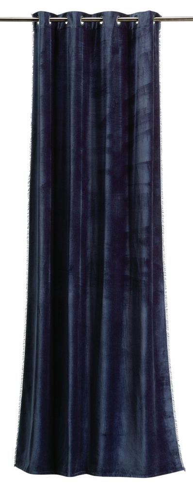 Rideaux et voilages - Rideau uni Fara Marine 135 x 280 - MAISON VIVARAISE – SDE VIVARAISE WINKLER